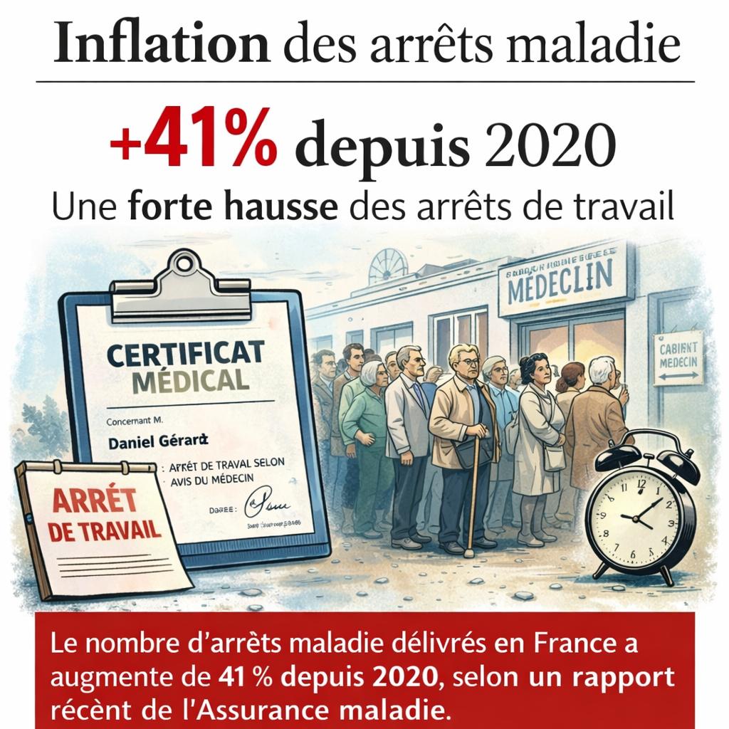 Arrêts maladie : le thermomètre est cassé et nous regardons ailleurs.