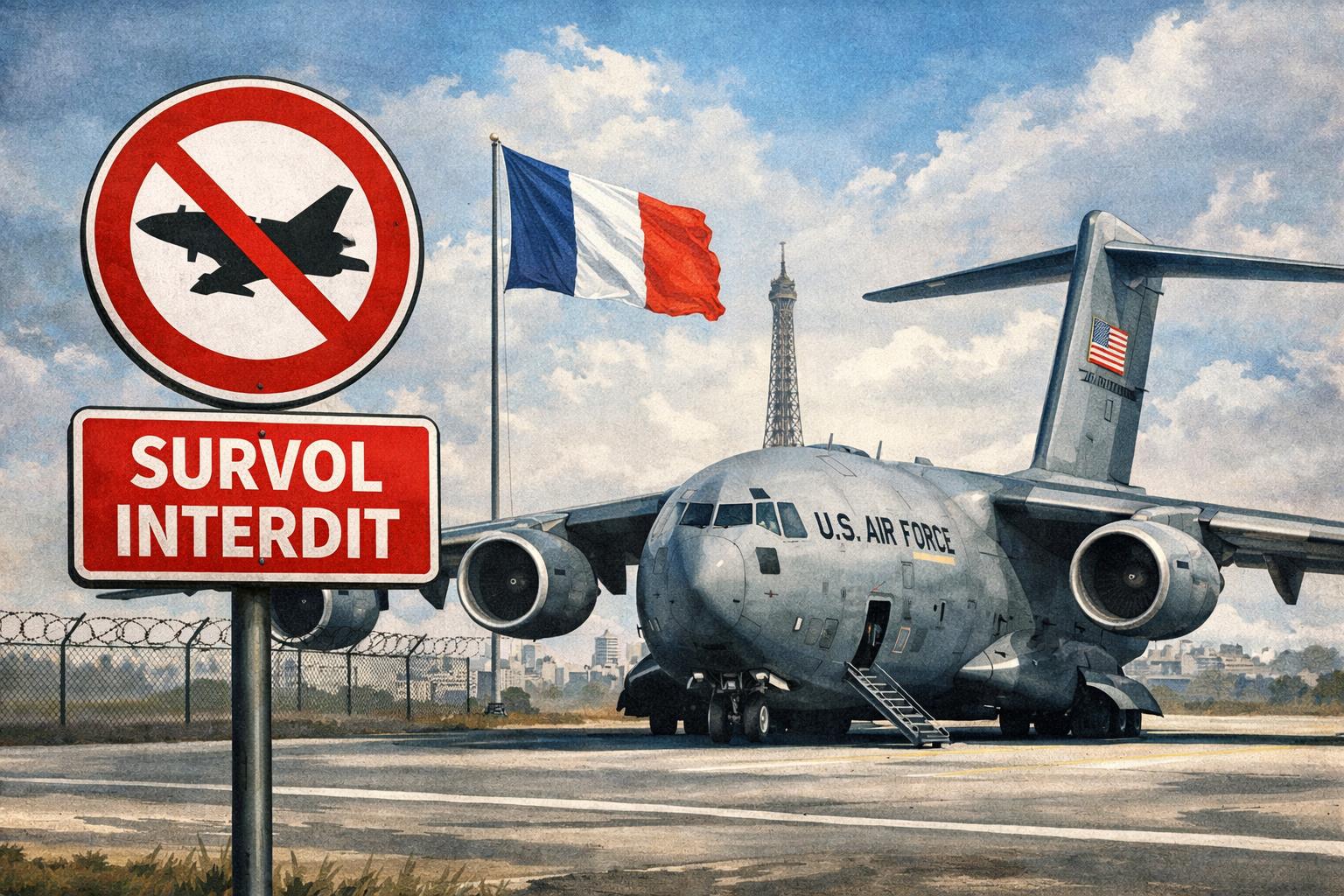 Refus de survol de la France aux avions américains.